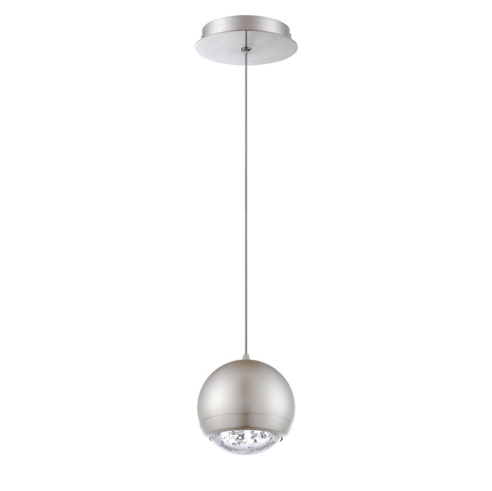 SPUMANTE series 1-Light Satin Nickel Pendant