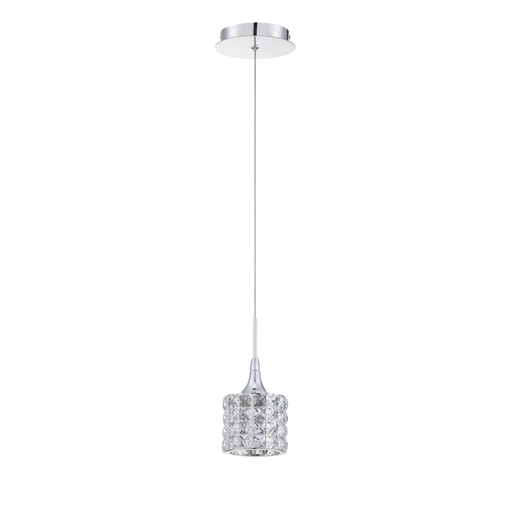 LUSTRA series 1-Light Chrome Pendant