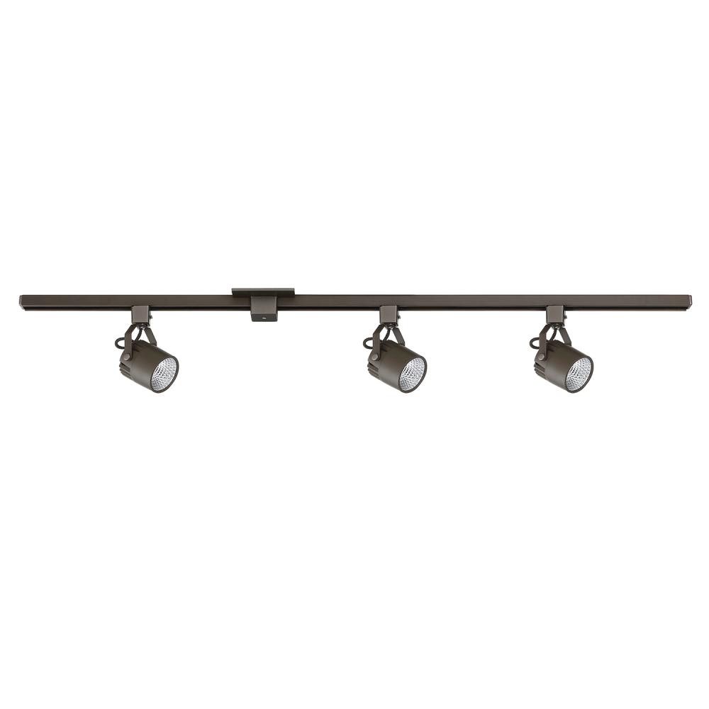 3 cylinder integrated LED Oil Rubbed Bronze Track Lighting Kit