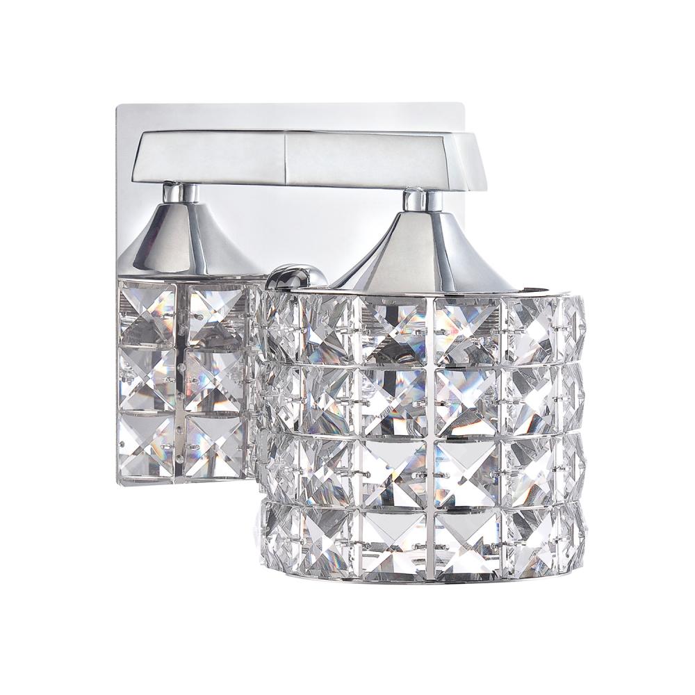 LUSTRA 1-Light Chrome Vanity Light