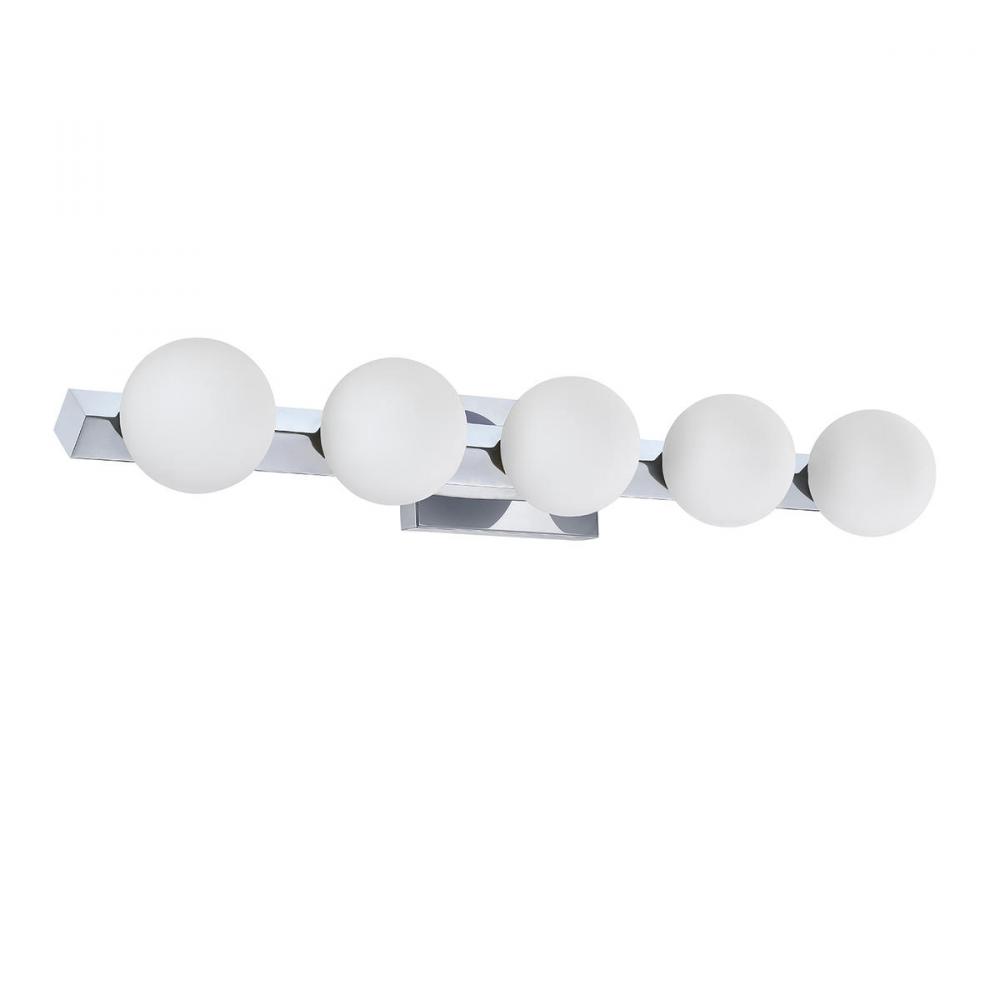 ORBITRON 5-Light Chrome Vanity