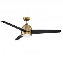 Kendal AC22552-NAB - ZIG 52 in. LED New Aged Brass Ceiling Fan