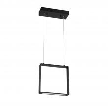 Kendal PF93-1LM-BLK - QUADRON 1-Light Black LED Pendant - Medium