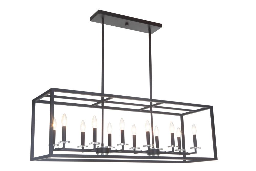 Gaila 12 Light Pendant - Bronze Finish