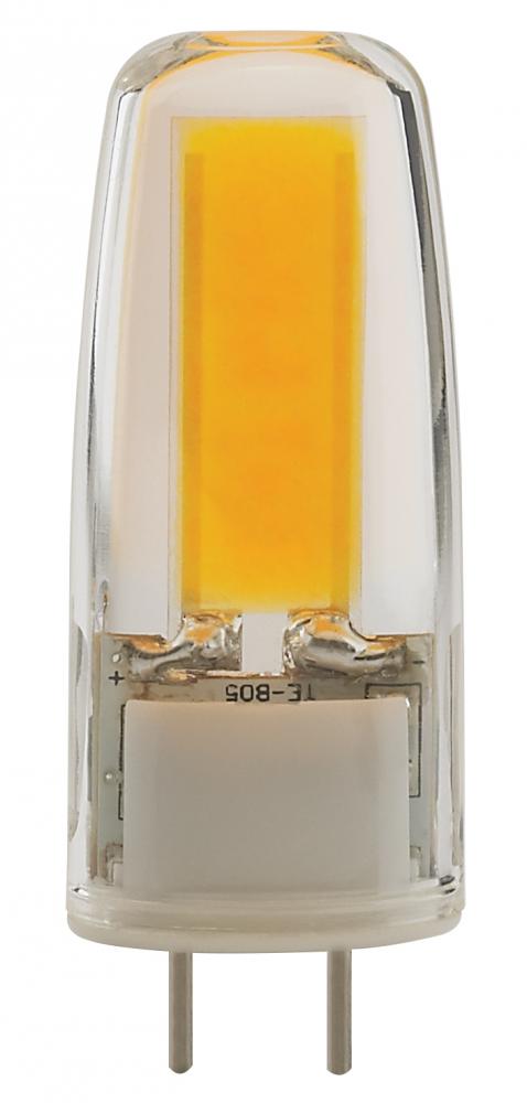 4 Watt; JC LED; Clear; 5000K; G8 base; 120-130 Volt