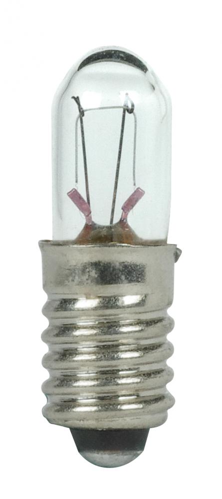 1.12 Watt miniature; T1 3/4; 7000 Average rated hours; Midget Screw base; 28 Volt