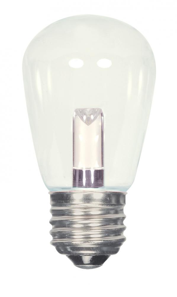 1.4 Watt LED; S14; Clear; 2700K; Medium base; 120 Volt; Carded