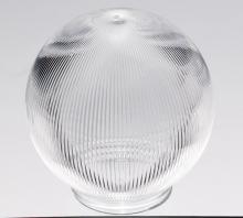 Satco Products Inc. 50/927 - Clear Prismatic Ball; 6 inch Diameter; 3-1/4 inch Fitter