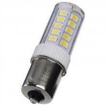 Satco Products Inc. S12139 - 4.5 Watt Mini LED; Bayonet Single Contact Base; 5000K; Clear Finish; 12 Volt