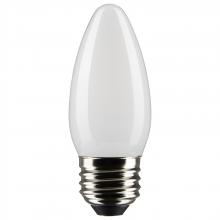 Satco Products Inc. S21880 - 4 Watt B11 LED; Frost Finish; Medium Base; 5000K; 120 Volt; 2-Pack