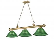 Z-Lite 2306-3RB-ARG - 3 Light Billiard