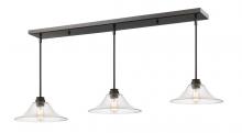 Z-Lite 428MP14-3OB - 3 Light Linear Chandelier