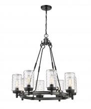 Z-Lite 588-8ABB - 8 Light Outdoor Chandelier