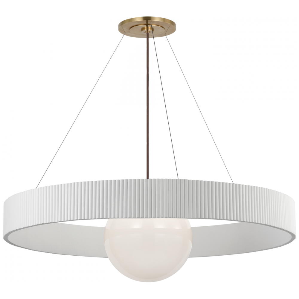 Arena 53" Ring and Globe Chandelier