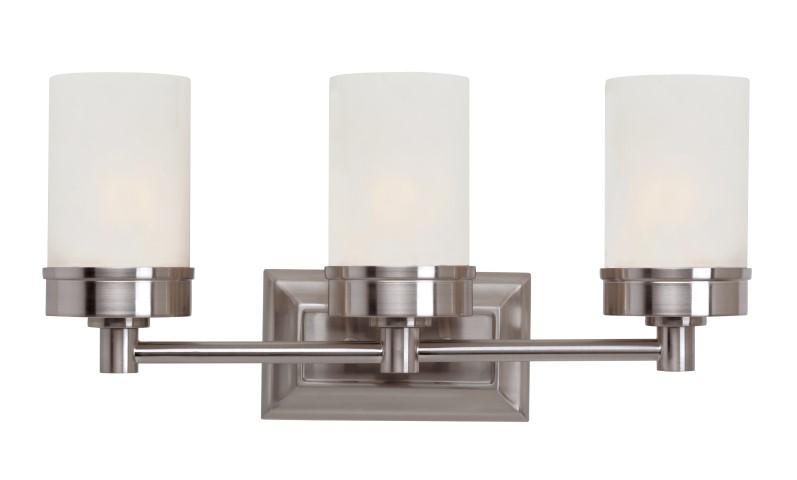 Fusion Collection 3-Light Shaded Bath Bar Vanity Wall Light