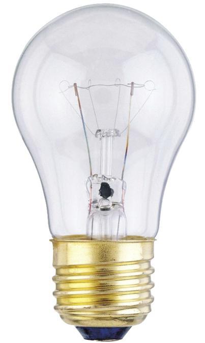 25W A15 Incandescent Clear E26 (Medium) Base, 120 Volt, Box, 2-Pack