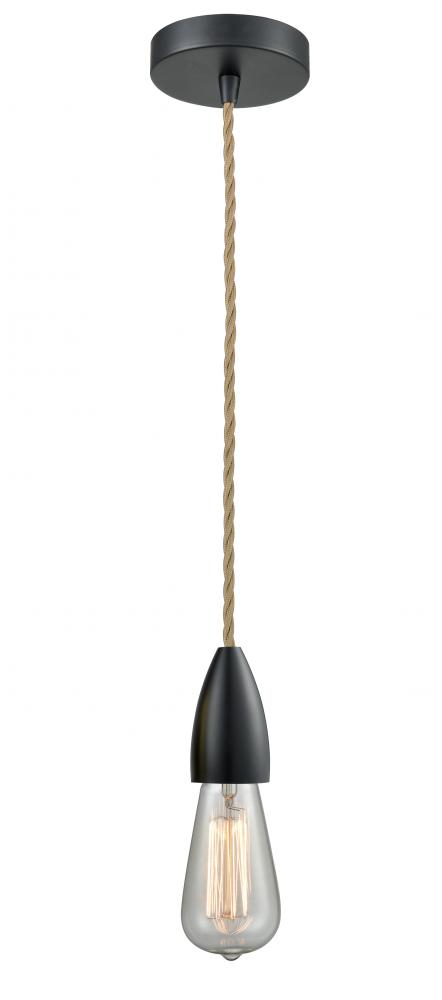 Fairchild - 1 Light - 2 inch - Matte Black - Cord hung - Mini Pendant