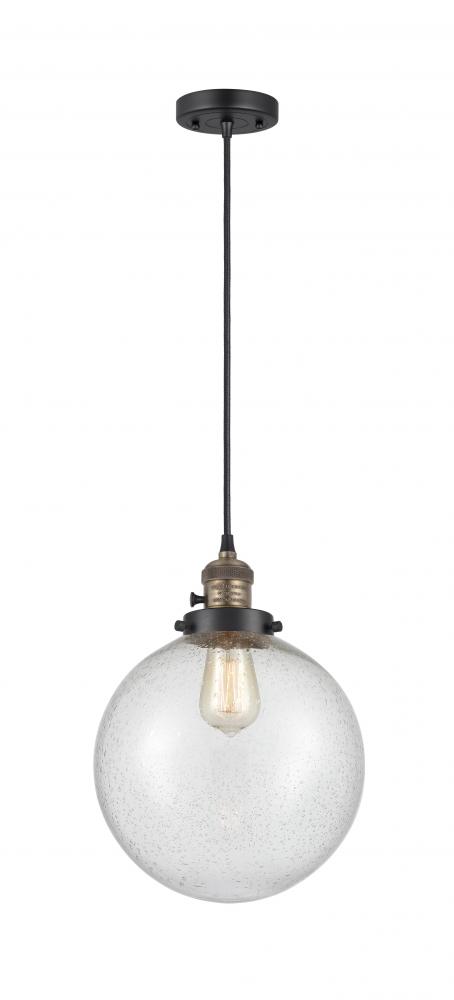 Beacon - 1 Light - 10 inch - Black Antique Brass - Cord hung - Mini Pendant