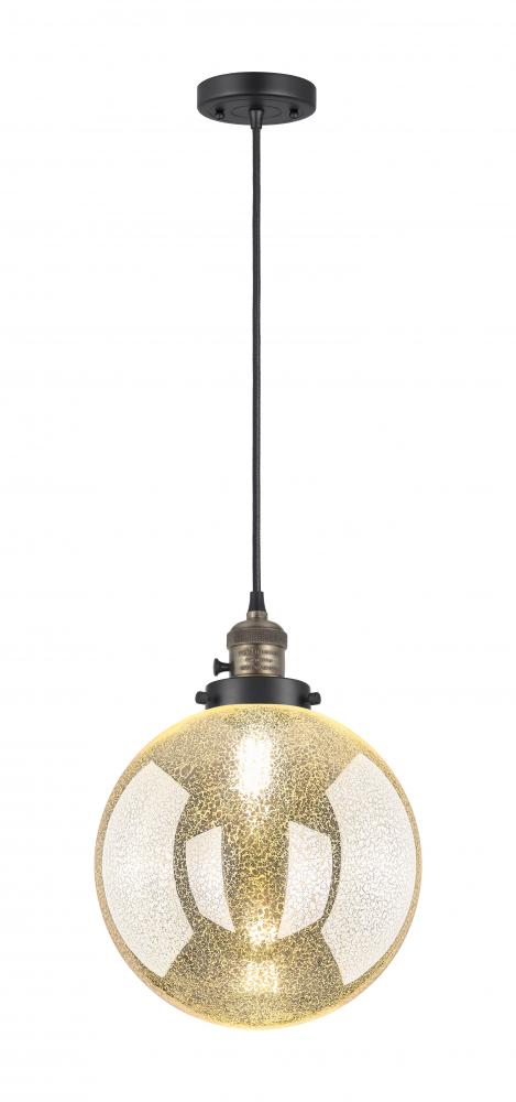 Beacon - 1 Light - 10 inch - Black Antique Brass - Cord hung - Mini Pendant