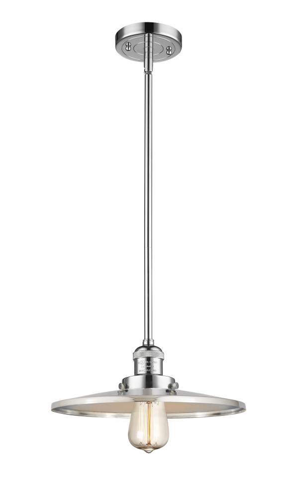 Appalachian - 1 Light - 12 inch - Polished Chrome - Stem Hung - Mini Pendant