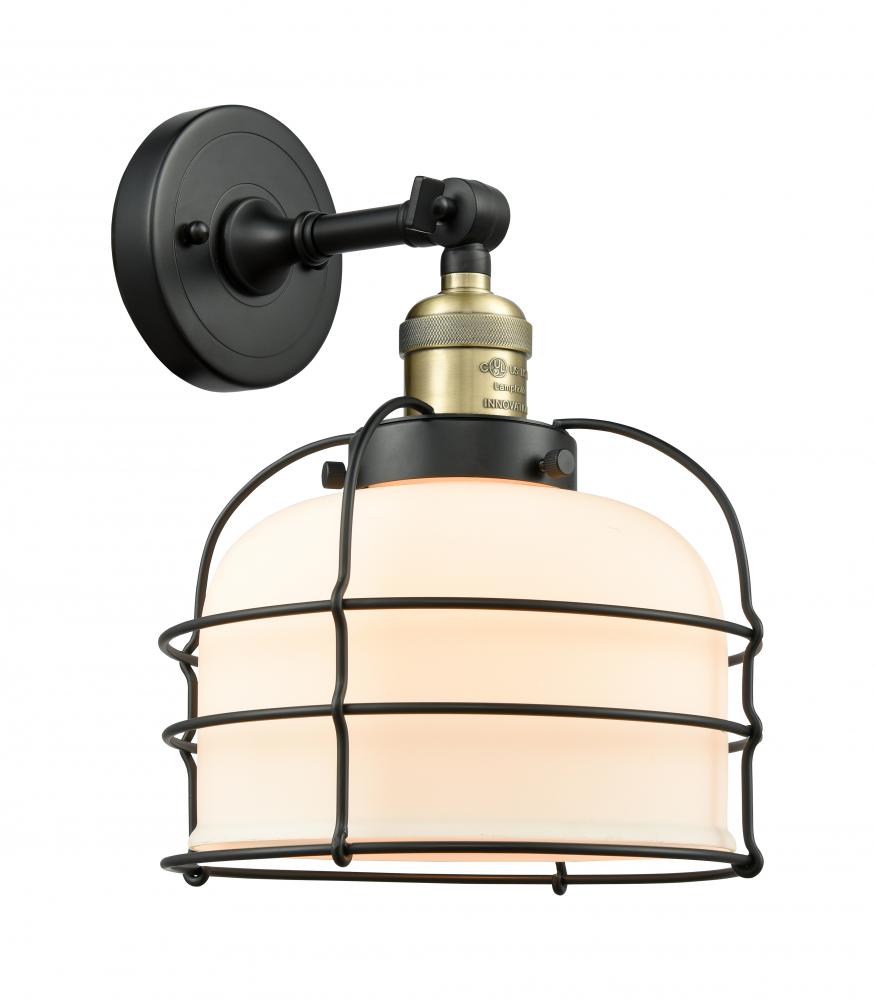 Bell Cage - 1 Light - 9 inch - Black Antique Brass - Sconce