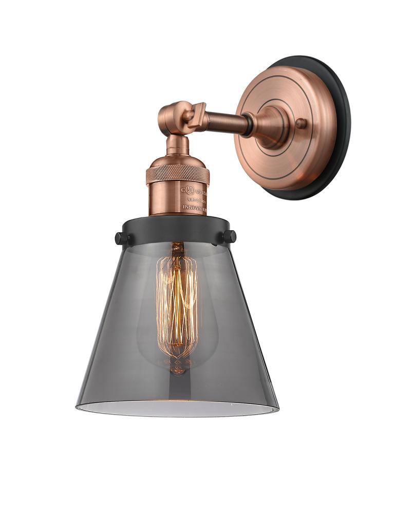 Cone - 1 Light - 6 inch - Antique Copper - Sconce