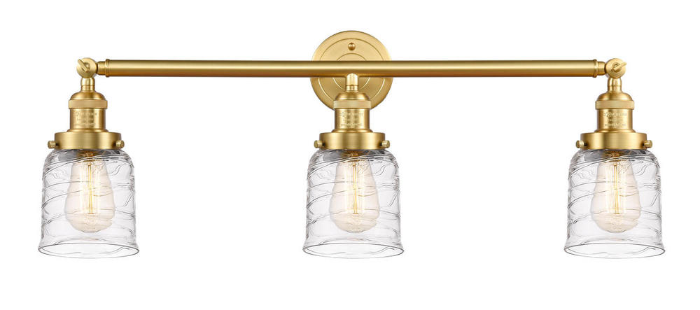 Bell - 3 Light - 30 inch - Satin Gold - Bath Vanity Light