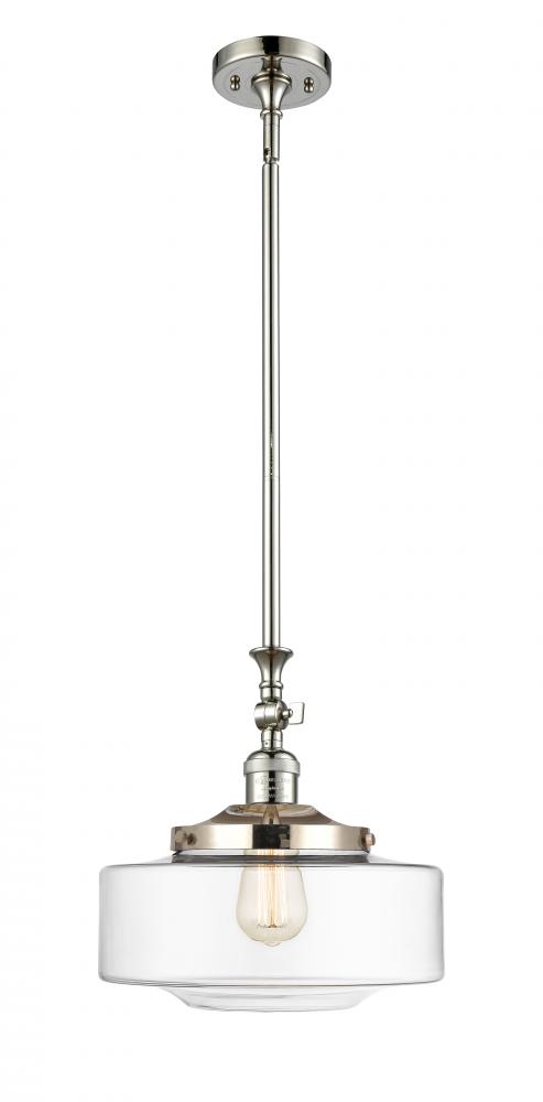 Bridgeton - 1 Light - 12 inch - Polished Nickel - Stem Hung - Mini Pendant