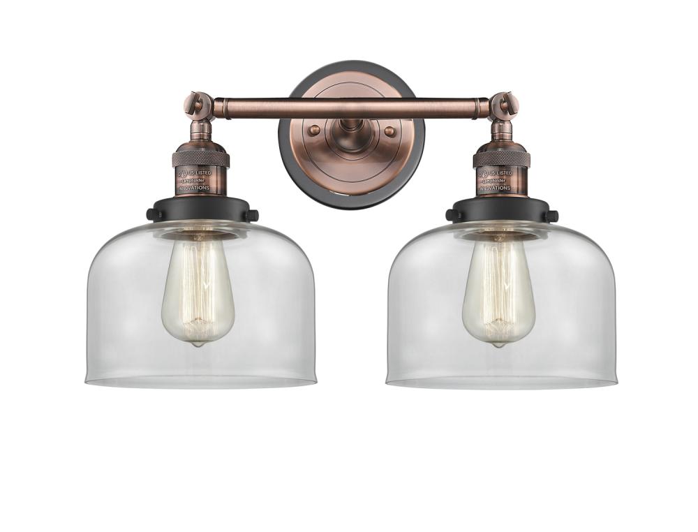 Bell - 2 Light - 19 inch - Antique Copper - Bath Vanity Light