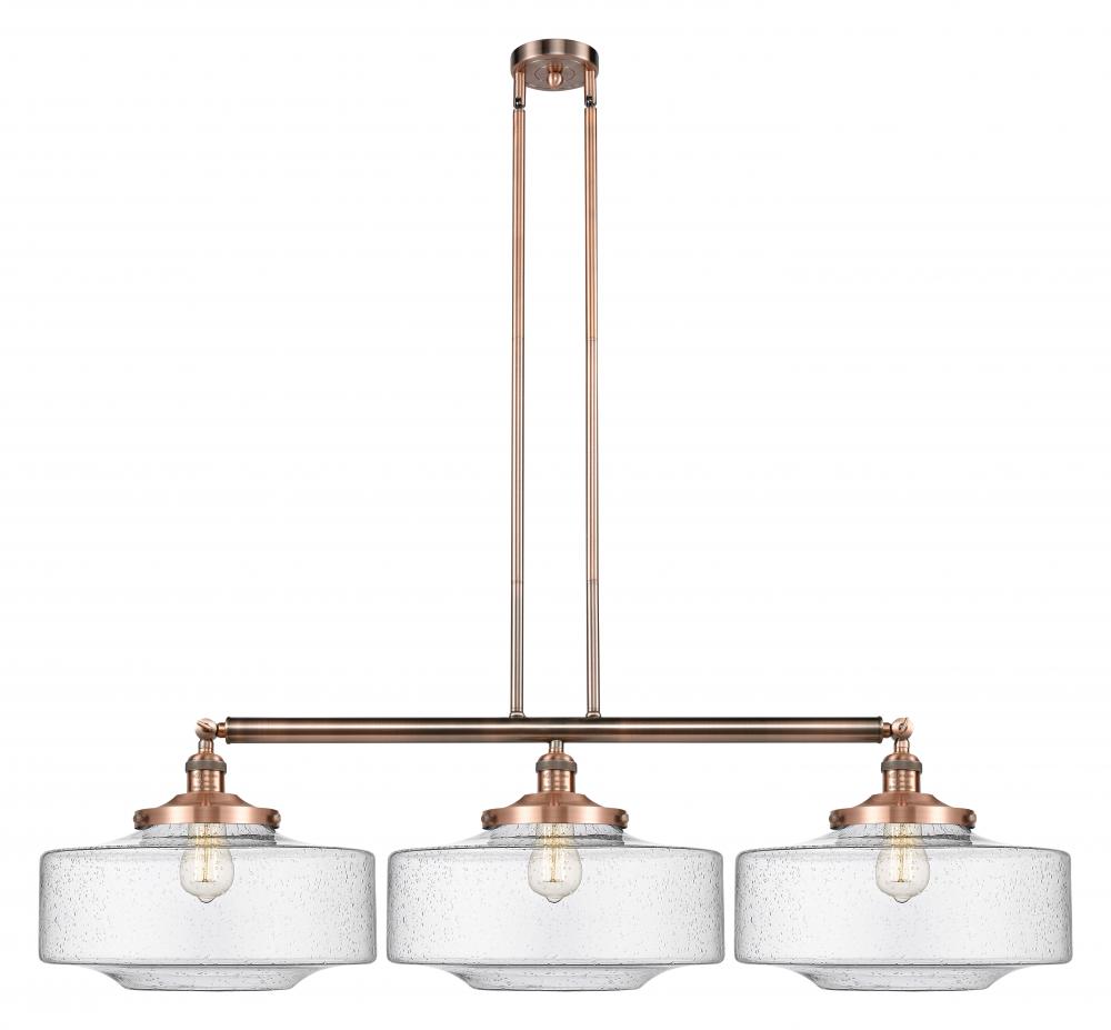 Bridgeton - 3 Light - 50 inch - Antique Copper - Stem Hung - Island Light