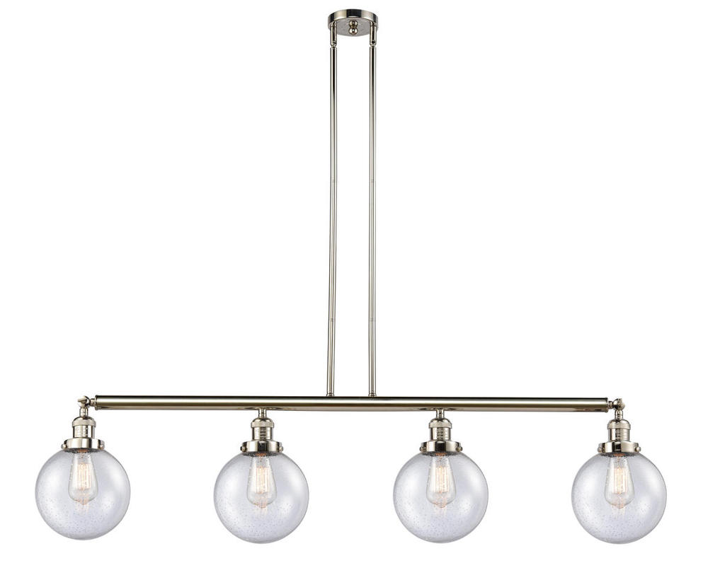 Beacon - 4 Light - 53 inch - Polished Nickel - Stem Hung - Island Light