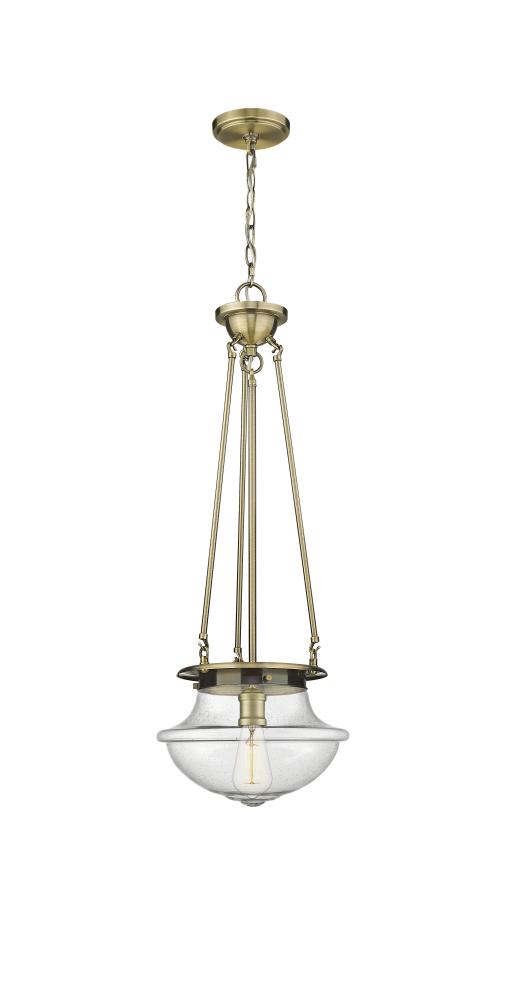 Oxford - 1 Light - 12 inch - Antique Brass - Pendant