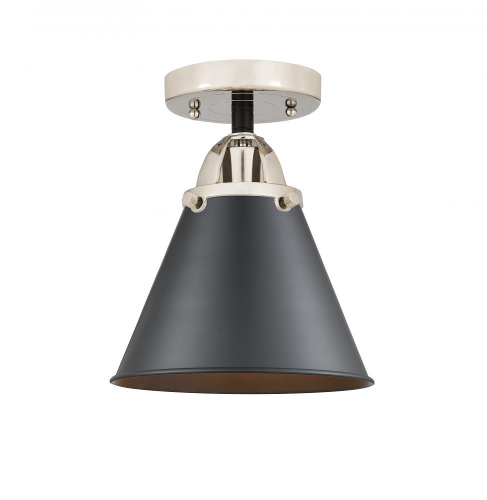 Appalachian - 1 Light - 8 inch - Black Polished Nickel - Semi-Flush Mount