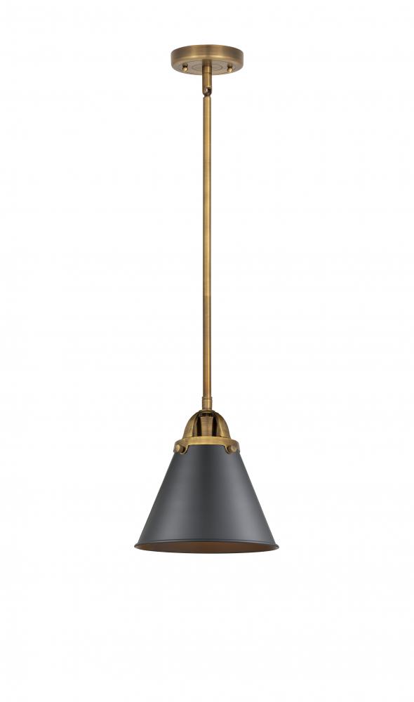 Appalachian - 1 Light - 8 inch - Brushed Brass - Cord hung - Mini Pendant