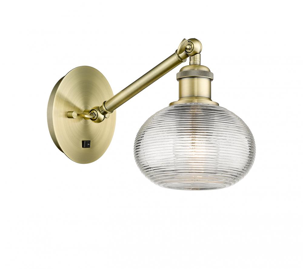 Ithaca - 1 Light - 6 inch - Brushed Satin Nickel - Sconce