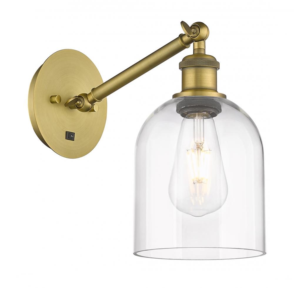 Bella - 1 Light - 6 inch - Brushed Brass - Sconce