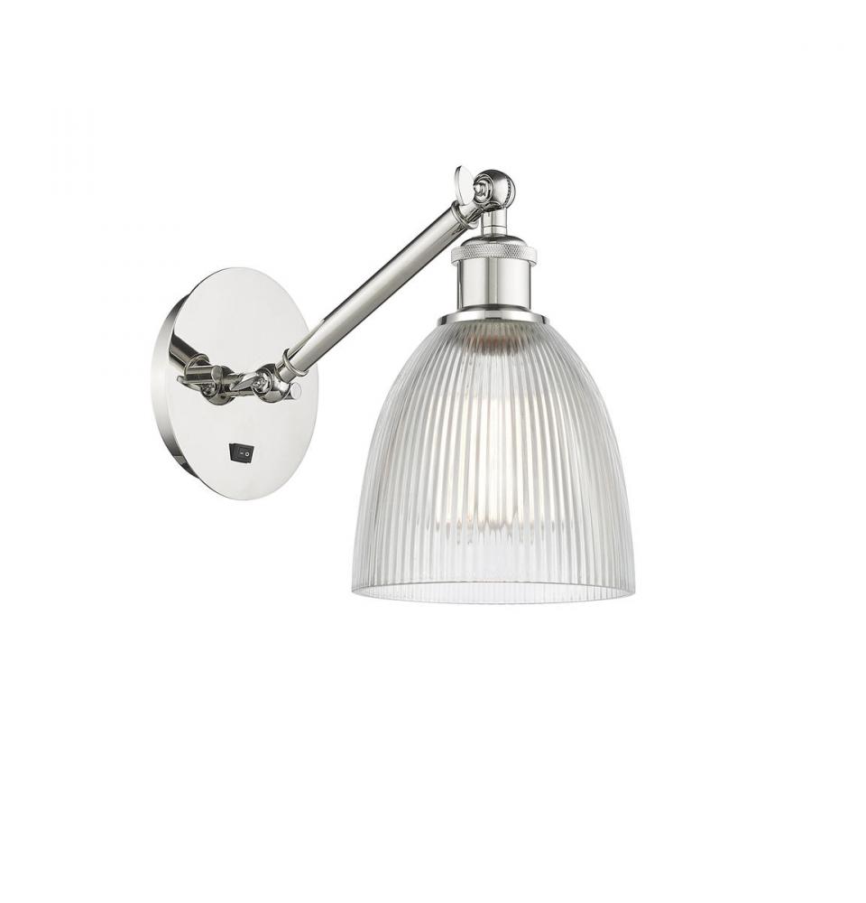 Castile - 1 Light - 6 inch - Polished Nickel - Sconce