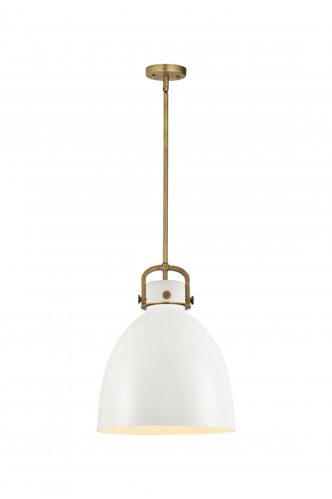 Newton Bell - 1 Light - 14 inch - Brushed Brass - Pendant