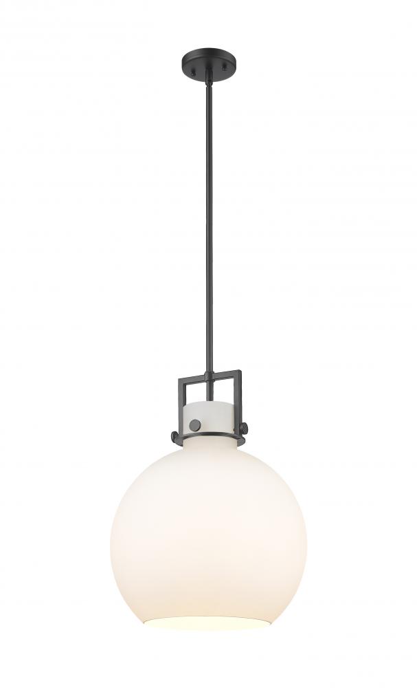 Newton Sphere - 1 Light - 14 inch - Matte Black - Pendant