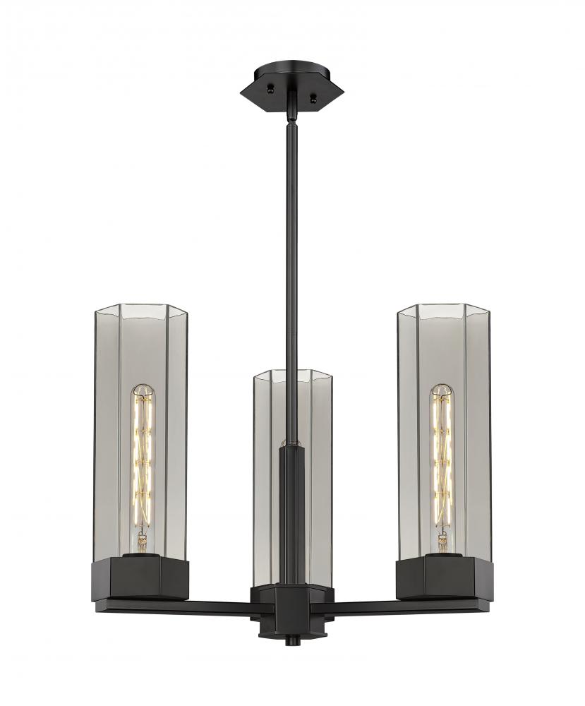 Claverack - 3 Light - 22 inch - Matte Black - Pendant