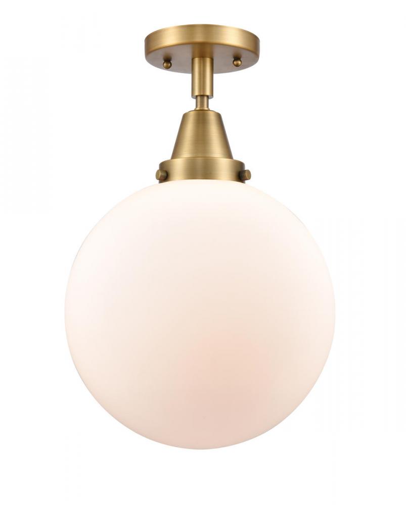 Beacon - 1 Light - 10 inch - Brushed Brass - Flush Mount