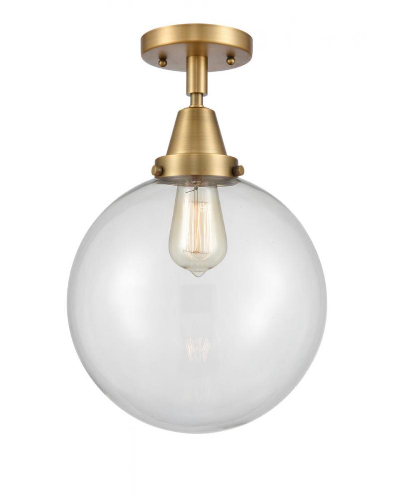 Beacon - 1 Light - 10 inch - Brushed Brass - Flush Mount