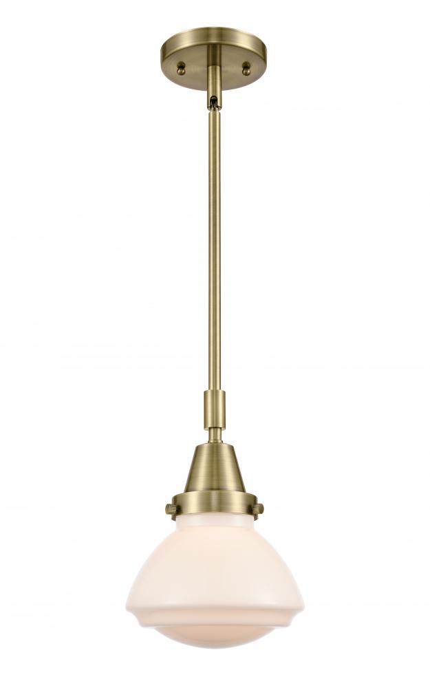 Olean - 1 Light - 7 inch - Antique Brass - Mini Pendant