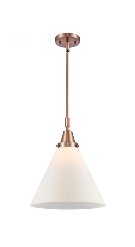 Cone - 1 Light - 12 inch - Antique Copper - Mini Pendant