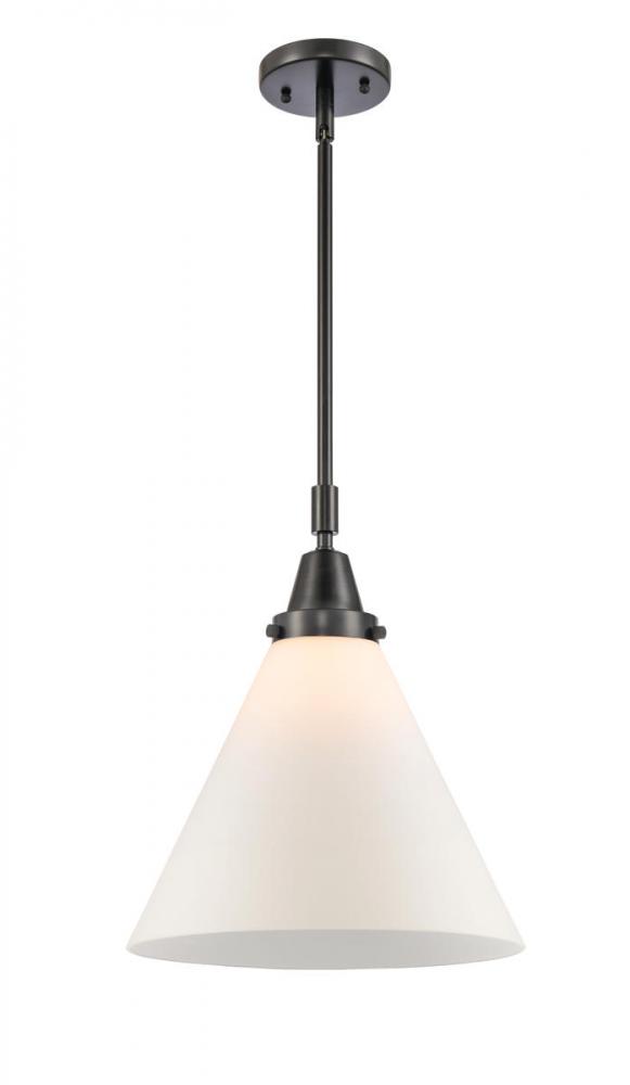 Cone - 1 Light - 12 inch - Matte Black - Mini Pendant