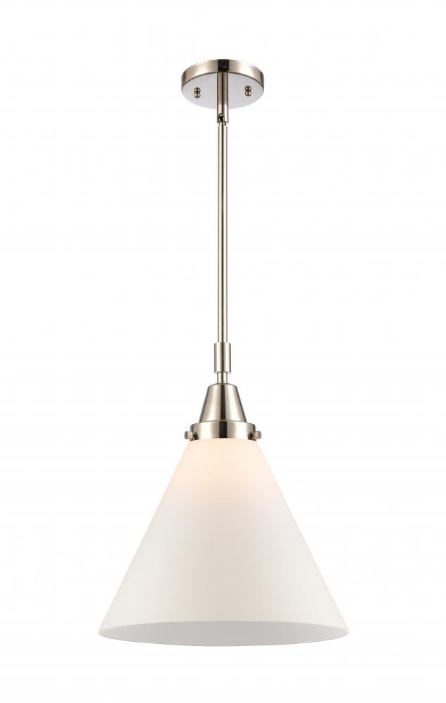 Cone - 1 Light - 12 inch - Polished Nickel - Mini Pendant