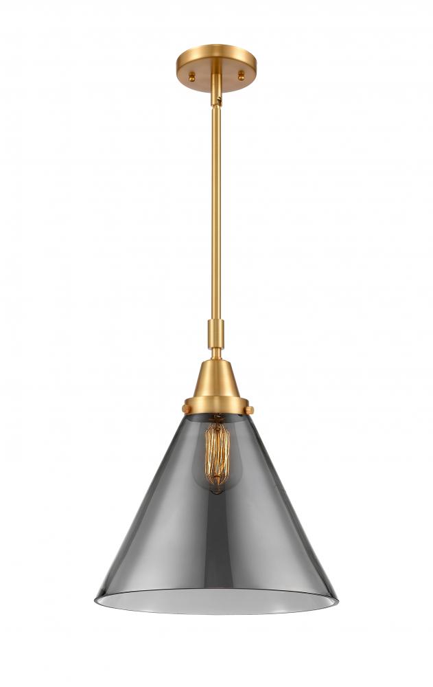 Cone - 1 Light - 12 inch - Satin Gold - Mini Pendant