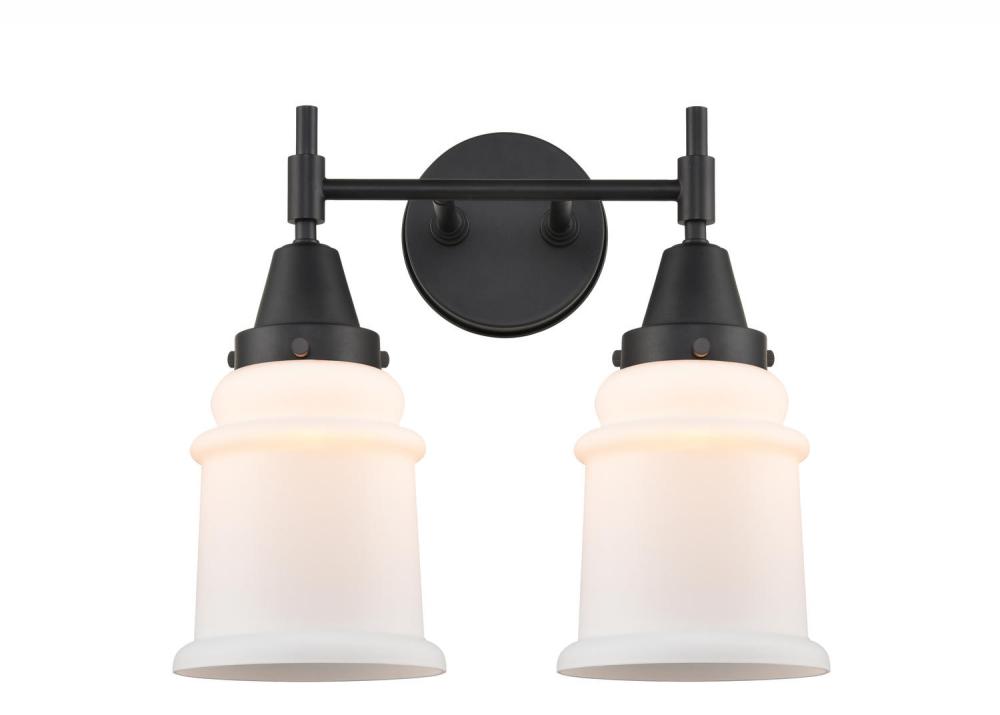 Canton - 2 Light - 15 inch - Matte Black - Bath Vanity Light