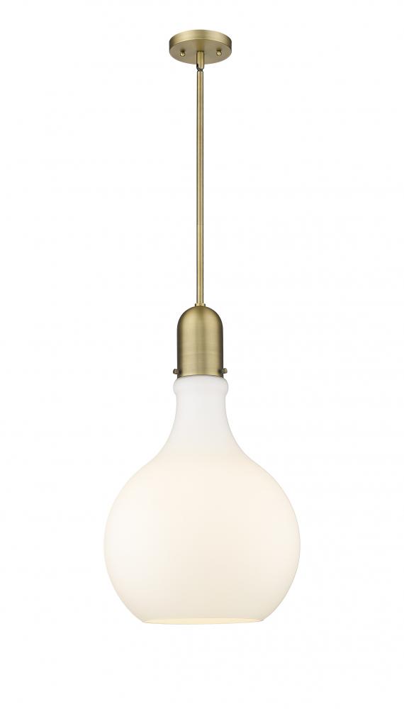 Amherst - 1 Light - 14 inch - Brushed Brass - Stem hung - Pendant