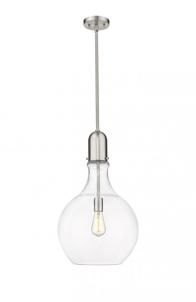 Amherst - 1 Light - 14 inch - Brushed Satin Nickel - Stem hung - Pendant